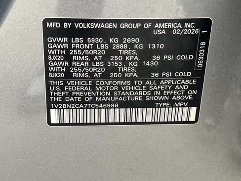 New 2026 Volkswagen Atlas SEL AWD/4WD image 31