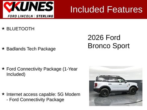 New 2026 Ford Bronco Sport Badlands w/ Badlands Tech Package AWD/4WD image 4