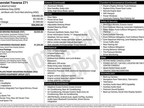 New 2026 Chevrolet Traverse Z71 w/ Enhanced Driving Package AWD/4WD image 2