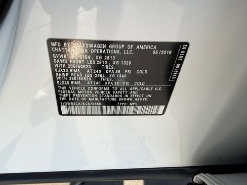 Used 2019 Volkswagen Atlas SE w/ Panoramic Sunroof Package image 44