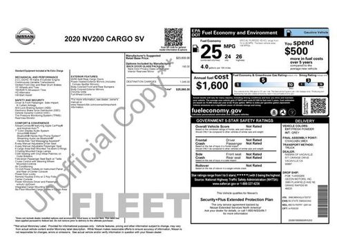Used 2020 Nissan NV200 SV w/ Back Door Glass Package FWD image 21