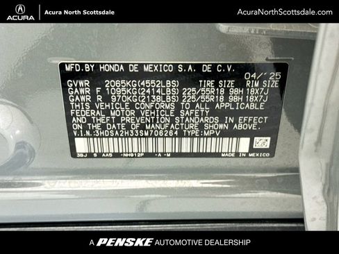 Certified 2025 Acura ADX AWD image 35