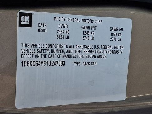 Used 2001 Cadillac De Ville w/ Comfort/Convenience Pkg image 27