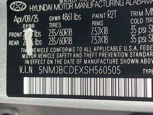 Used 2025 Hyundai Tucson SEL AWD/4WD image 25