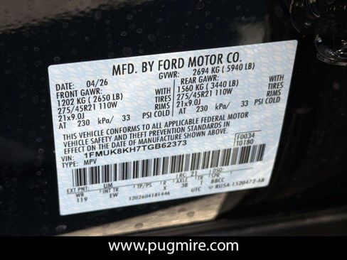 New 2026 Ford Explorer ST-Line w/ ST-Line Street Pack AWD/4WD image 33