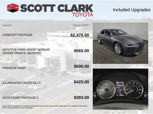 Used 2025 Lexus IS 300 w/ Comfort Package RWD image 8