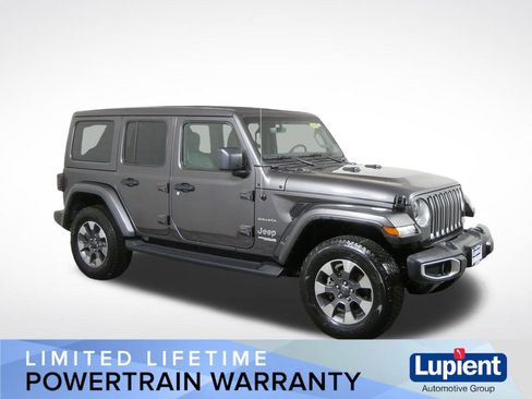 Used 2021 Jeep Wrangler Unlimited Sahara w/ Uconnect 4C Nav & Sound Group image 1