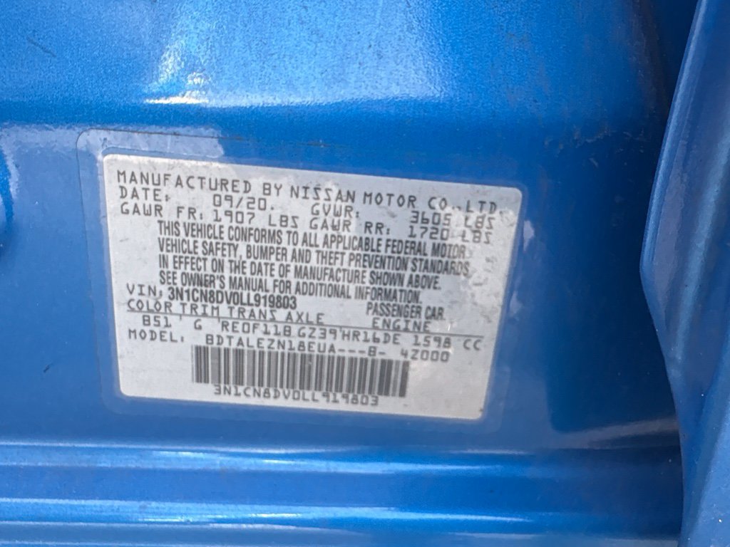 Used 2020 Nissan Versa S FWD image 14