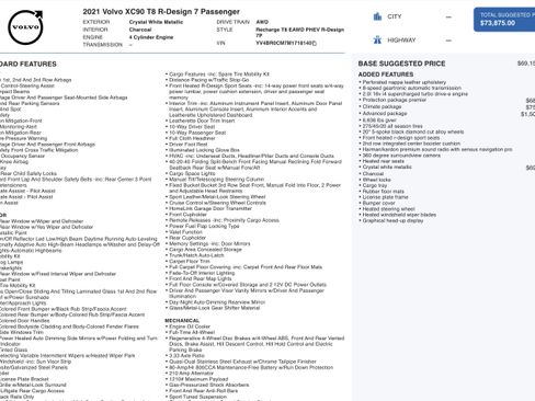 Used 2021 Volvo XC90 T8 R-Design w/ Advanced Package image 5