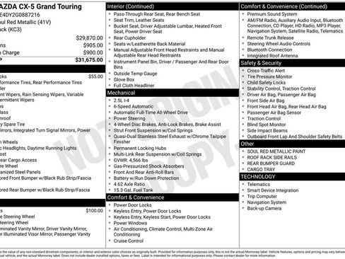 Used 2016 MAZDA CX-5 Grand Touring image 24