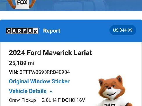 Used 2024 Ford Maverick Lariat w/ Black Appearance Package AWD/4WD image 5