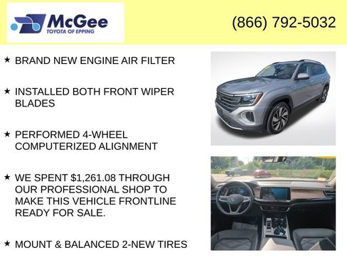 Used 2025 Volkswagen Atlas SE AWD/4WD image 8
