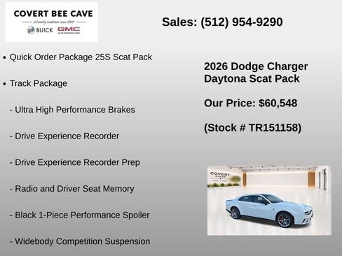 New 2026 Dodge Charger Daytona Scat Pack w/ Track Package AWD/4WD image 7