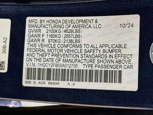 Certified 2025 Honda Accord Touring image 39