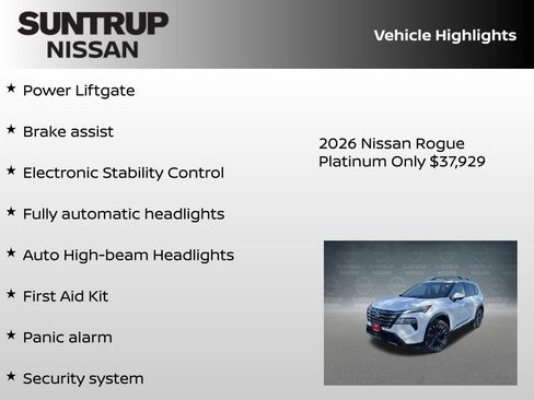 New 2026 Nissan Rogue Platinum w/ Platinum Premium Package image 30