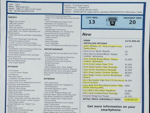 Used 2024 Mercedes-Benz AMG GT 63 image 56