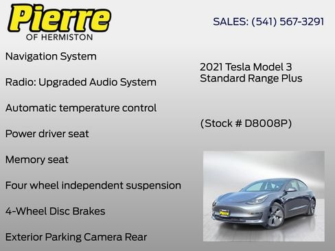 Used 2021 Tesla Model 3 Standard Range Plus RWD image 6