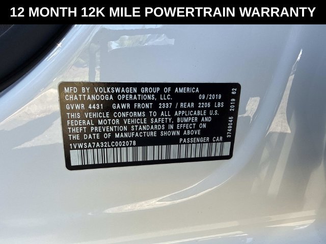 Used 2020 Volkswagen Passat 2.0T SE FWD image 29