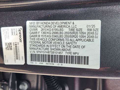 Certified 2025 Honda Pilot Elite image 35