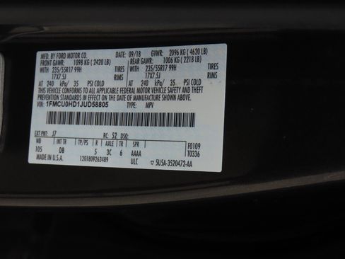Used 2018 Ford Escape SEL FWD image 27