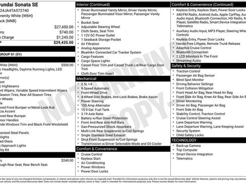 New 2026 Hyundai Sonata SE image 20