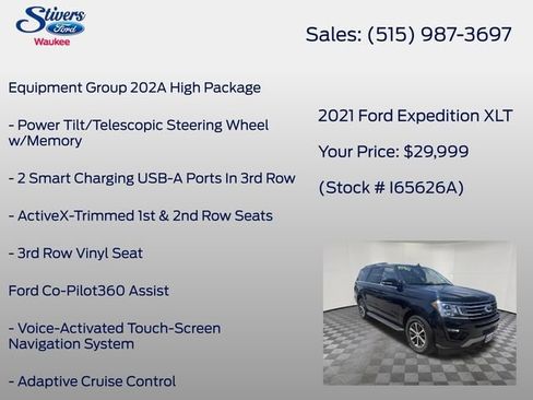 Used 2021 Ford Expedition XLT AWD/4WD image 22