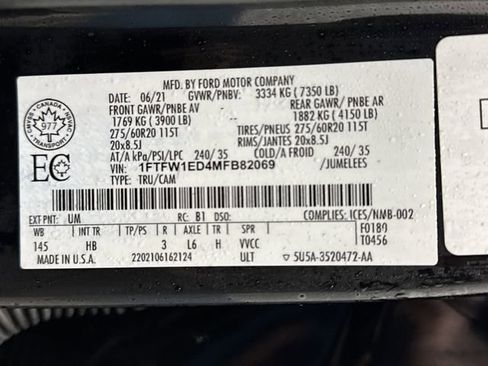 Used 2021 Ford F150 Lariat w/ Equipment Group 502A High image 48