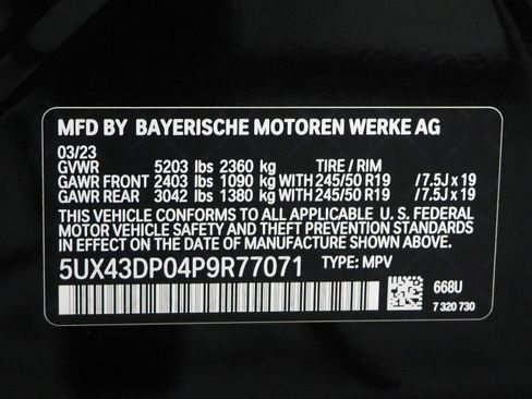 Used 2023 BMW X3 sDrive30i w/ Premium Package RWD image 75