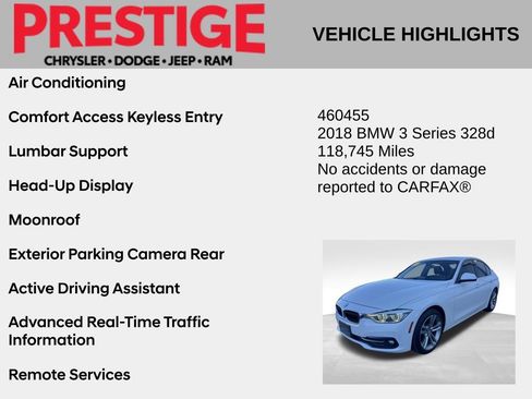 Used 2018 BMW 328d Sedan RWD image 4