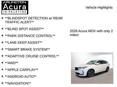 New 2026 Acura MDX w/ Advance Package image 7