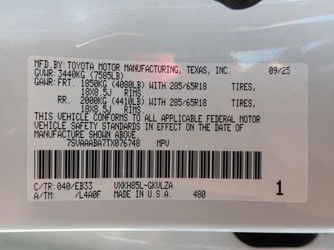 Certified 2026 Toyota Sequoia TRD Pro w/ Tow Technology Package AWD/4WD image 22