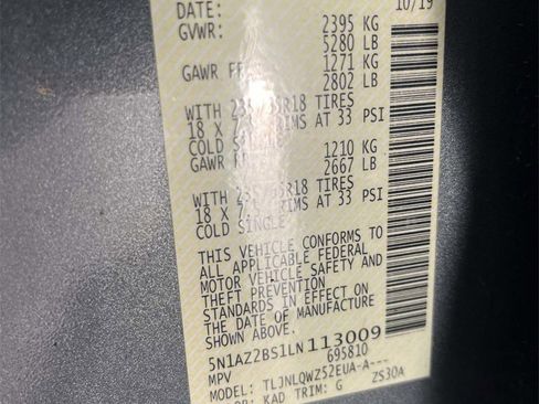 Used 2020 Nissan Murano SV w/ Premium Package image 27