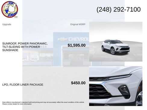 New 2026 Chevrolet Blazer LT w/ LPO, Floor Liner Package FWD image 5