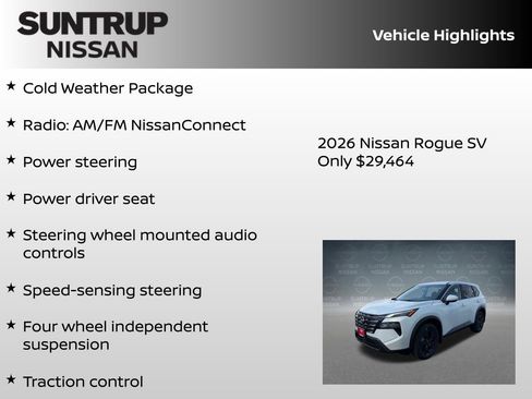 New 2026 Nissan Rogue SV AWD/4WD image 8