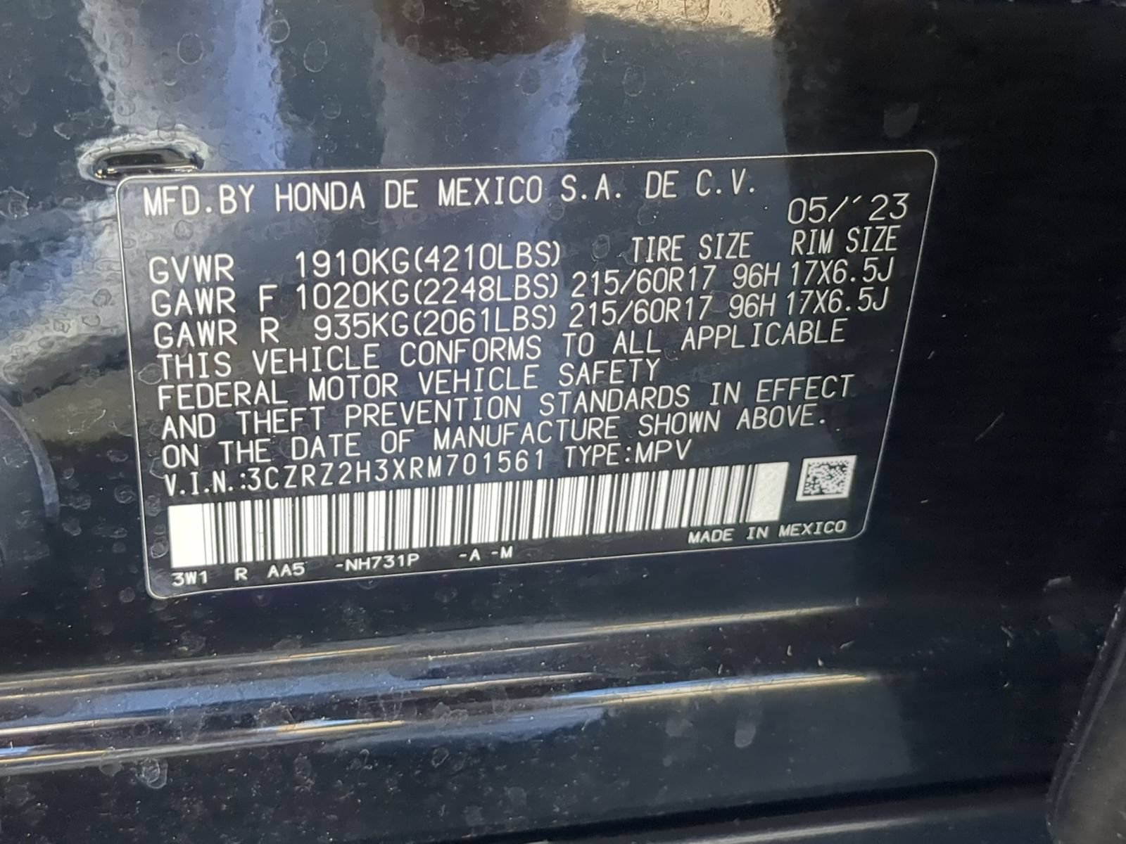 Used 2024 Honda HR-V LX image 32