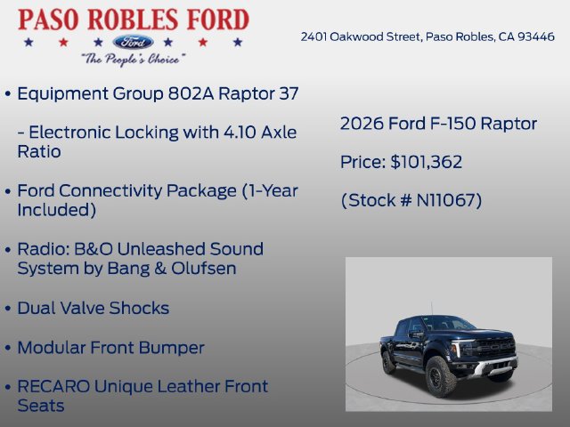 New 2026 Ford F150 Raptor AWD/4WD image 12