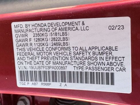 Certified 2023 Acura TLX Type S AWD/4WD image 35