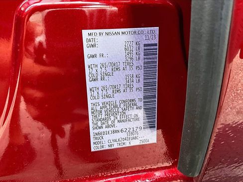 Used 2024 Nissan Frontier Pro-X w/ Pro Convenience Package RWD image 16