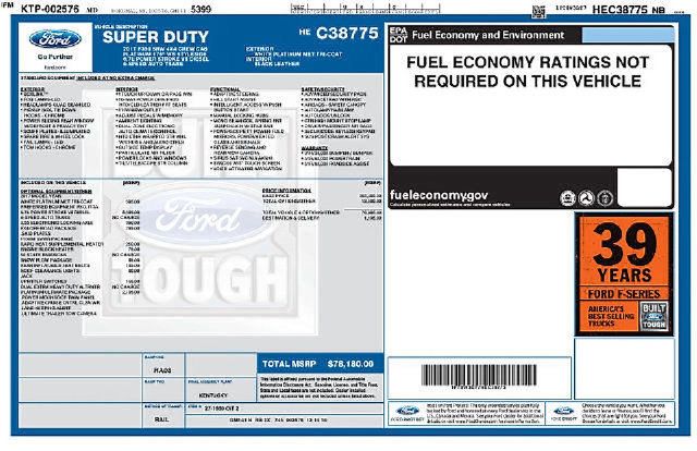 Used 2017 Ford F350 Platinum w/ Platinum Ultimate Package AWD/4WD image 16