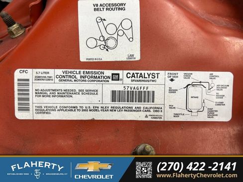 Used 2002 Chevrolet Camaro Z28 w/ SS Performance/Appearance Pkg image 13