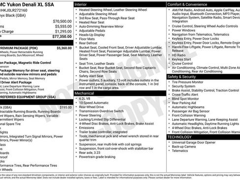 Used 2020 GMC Yukon XL Denali w/ Denali Premium Package image 1