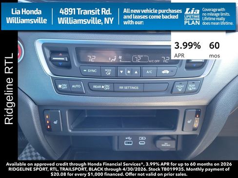 New 2026 Honda Ridgeline RTL image 24