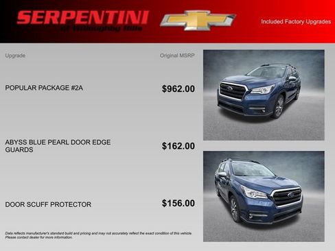 Used 2020 Subaru Ascent Touring w/ Popular Package #2A AWD/4WD image 4