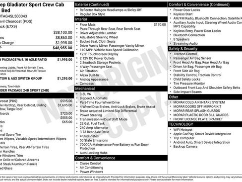 New 2025 Jeep Gladiator Sport image 23