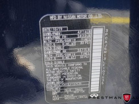 Used 2020 INFINITI QX50 Luxe w/ Navigation Package FWD image 22