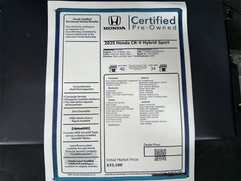 Used 2025 Honda CR-V Sport image 13