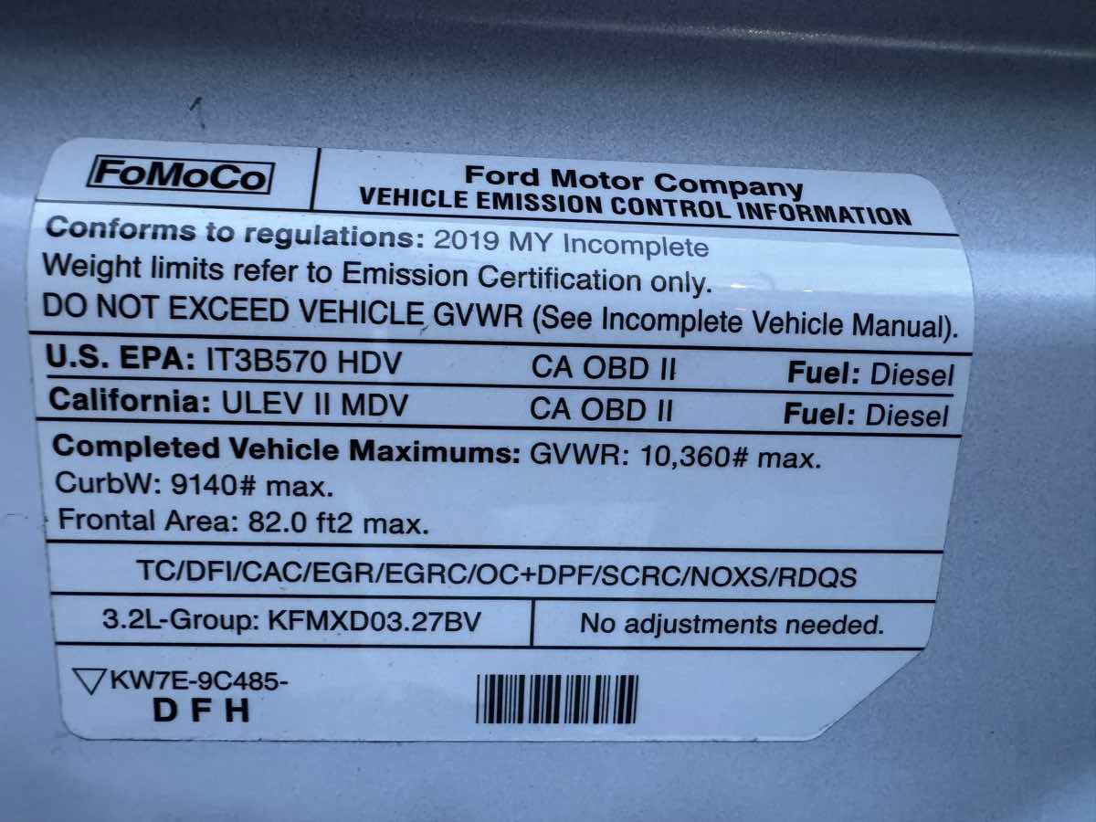 Used 2019 Ford Transit 350 156 DRW w/ Motorhome Prep Package RWD image 33