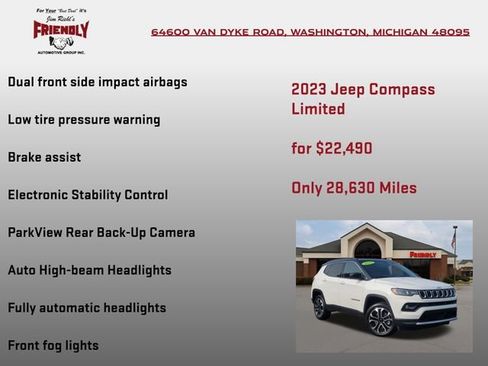 Used 2023 Jeep Compass Limited AWD/4WD image 20