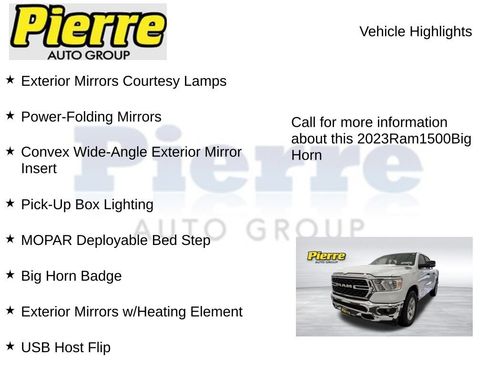 Used 2023 RAM 1500 Big Horn w/ Trailer Tow Group RWD image 23