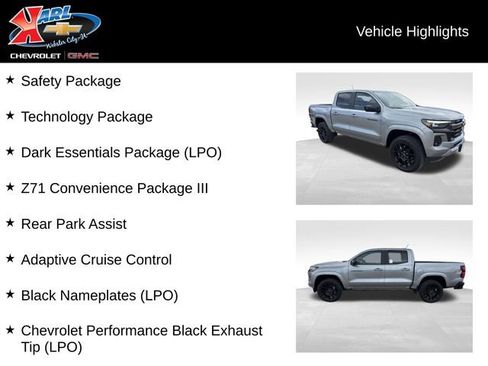 Certified 2024 Chevrolet Colorado Z71 w/ LPO, Dark Essentials Package AWD/4WD image 3